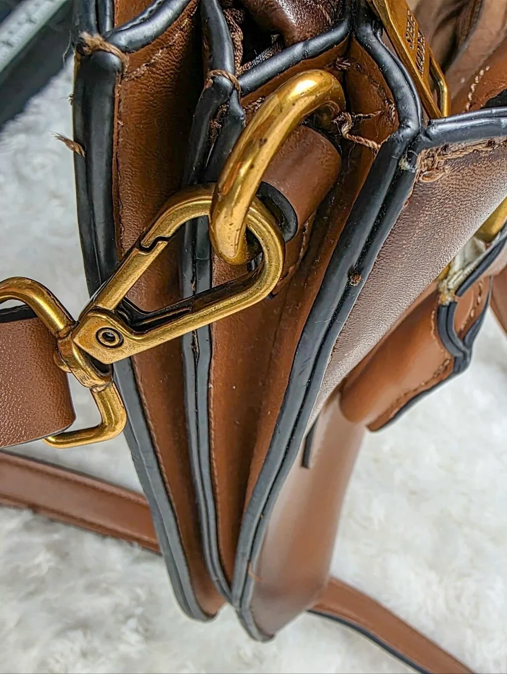 Steve Madden Brown Satchel Handbag